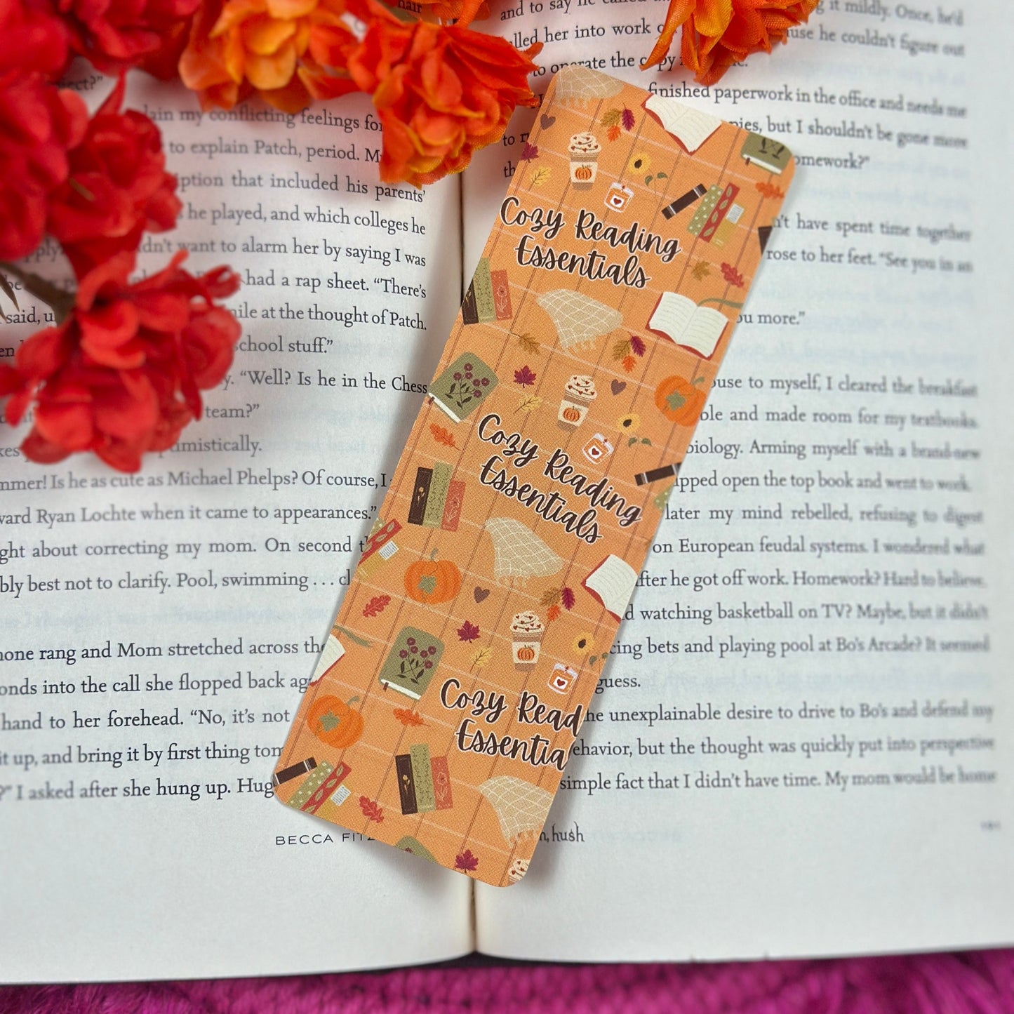 Cozy Autumn Reads Bookmark