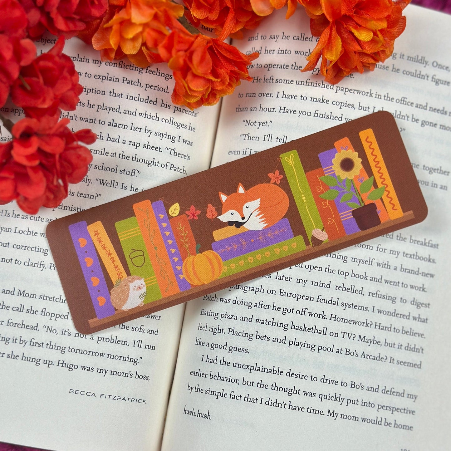 Autumn Bookshelf Bookmark