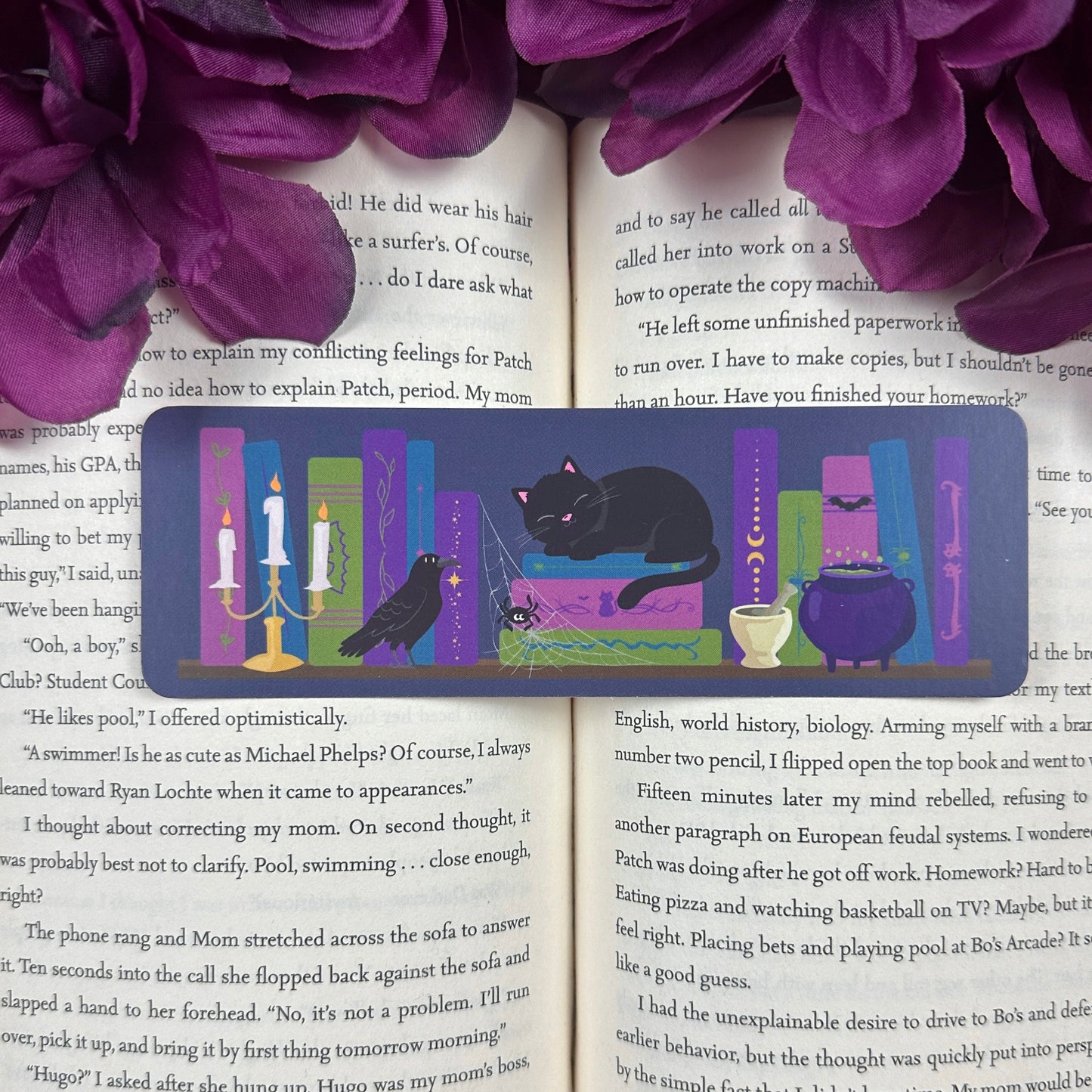 Dark Academia Bookshelf Bookmark