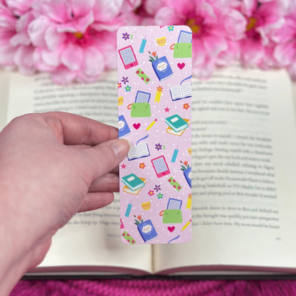 Pink Book Lover Bookmark