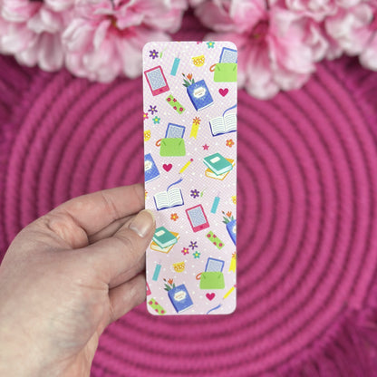 Pink Book Lover Bookmark