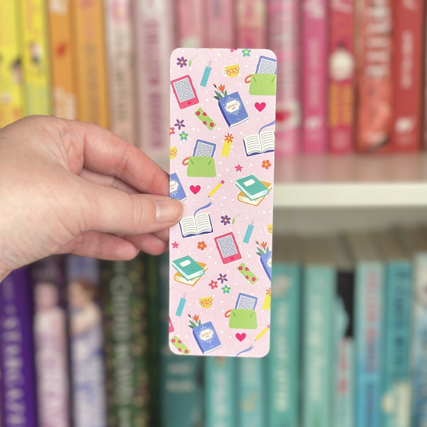 Pink Book Lover Bookmark