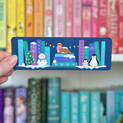 Winter Bookshelf Bookmark