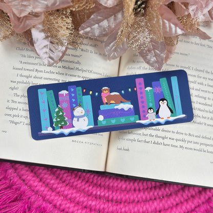 Winter Bookshelf Bookmark