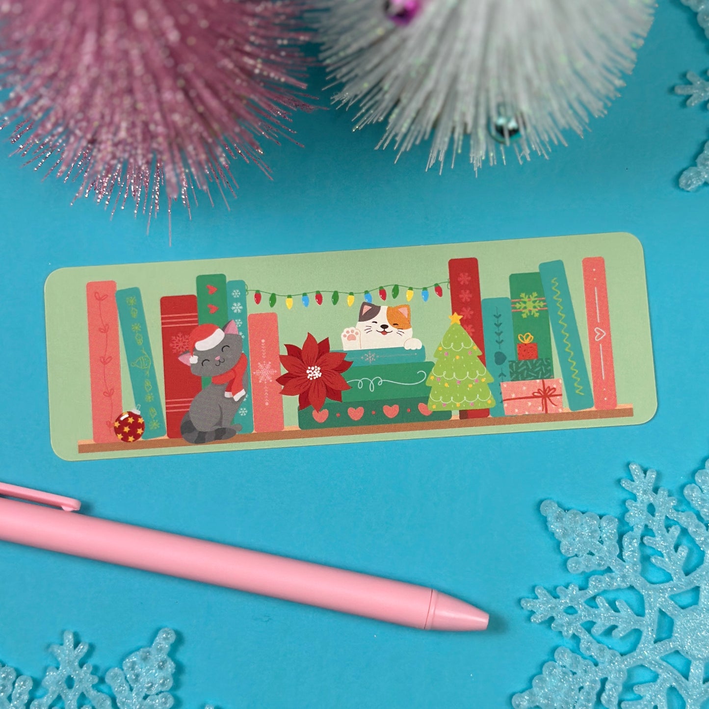 Christmas Cats Bookmark