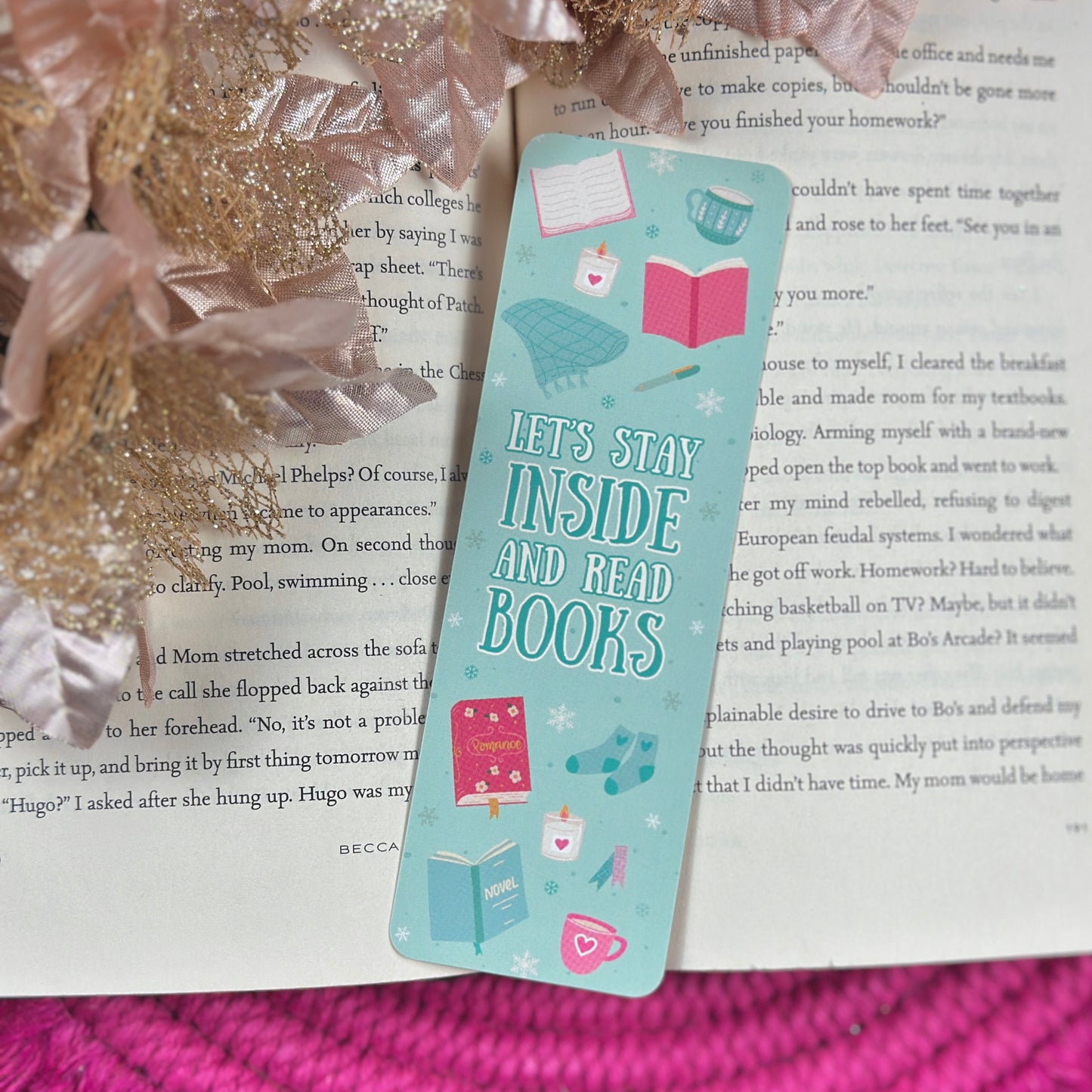 Stay Inside & Read Bookmark