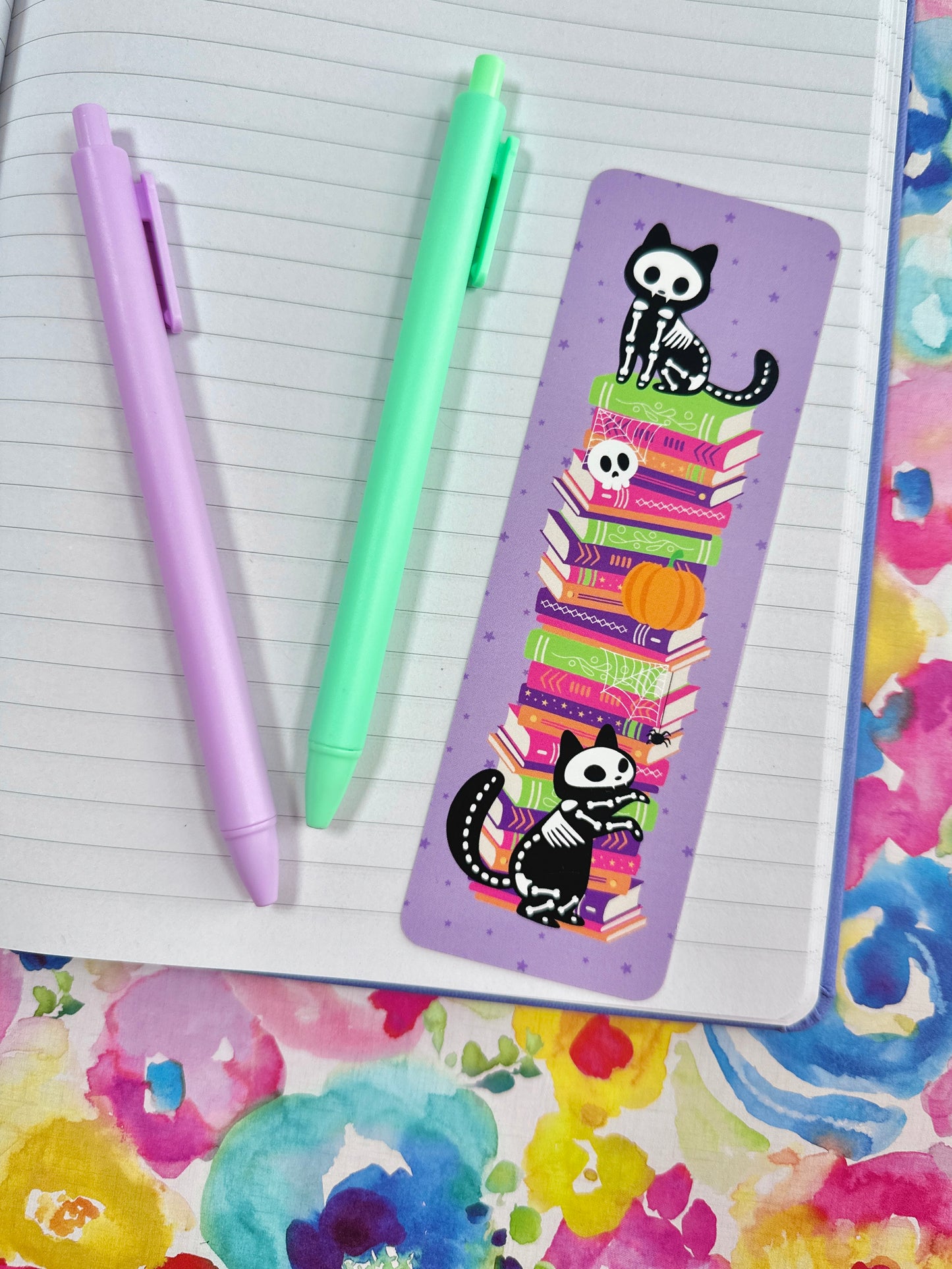 Skeleton Cats Bookmark