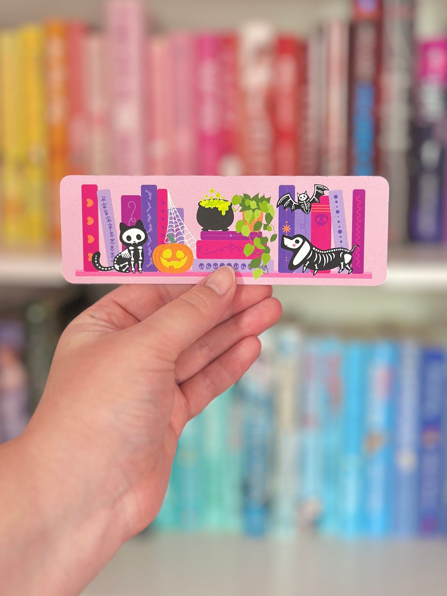Skeleton Bookshelf Bookmark