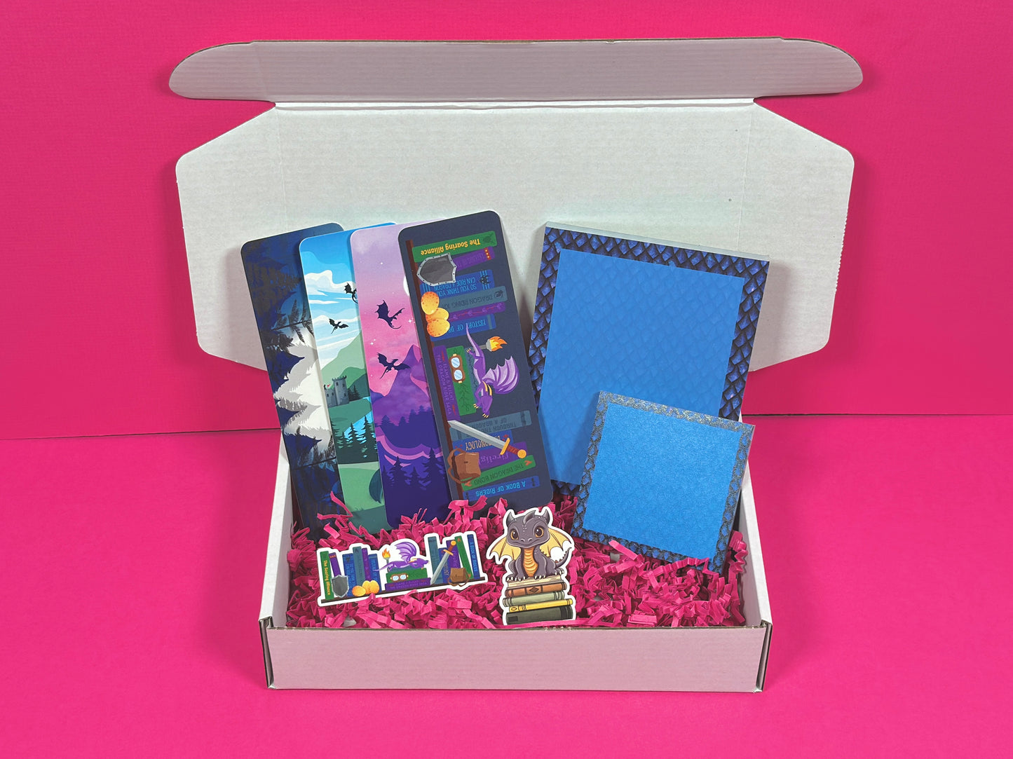 Blue Dragon Stationery Set