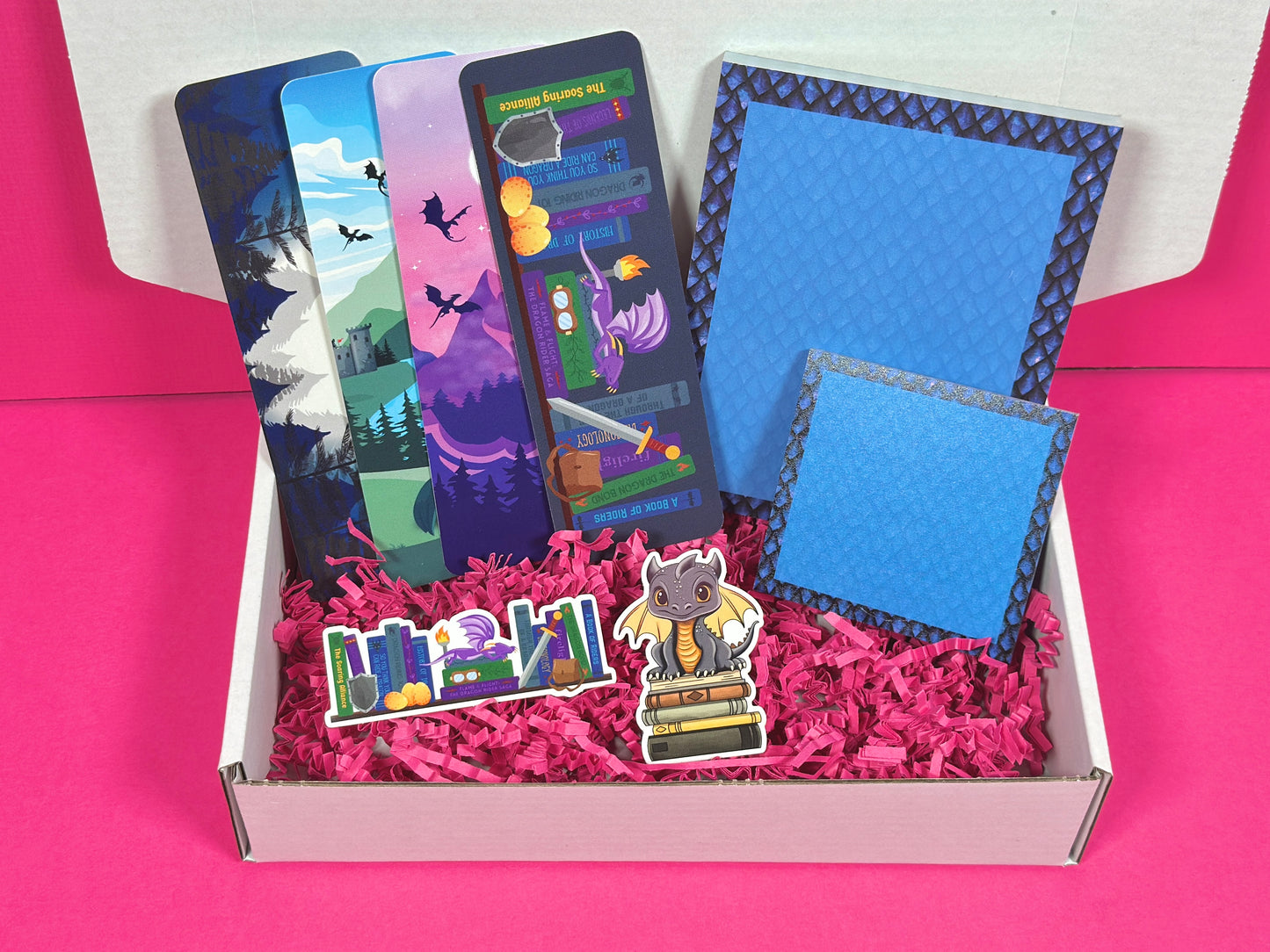 Blue Dragon Stationery Set