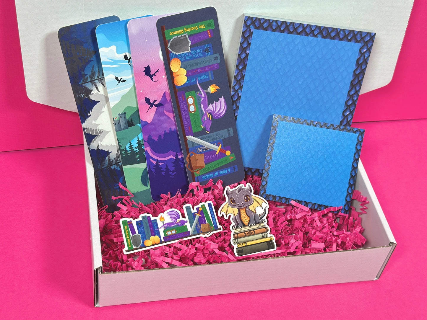 Blue Dragon Stationery Set