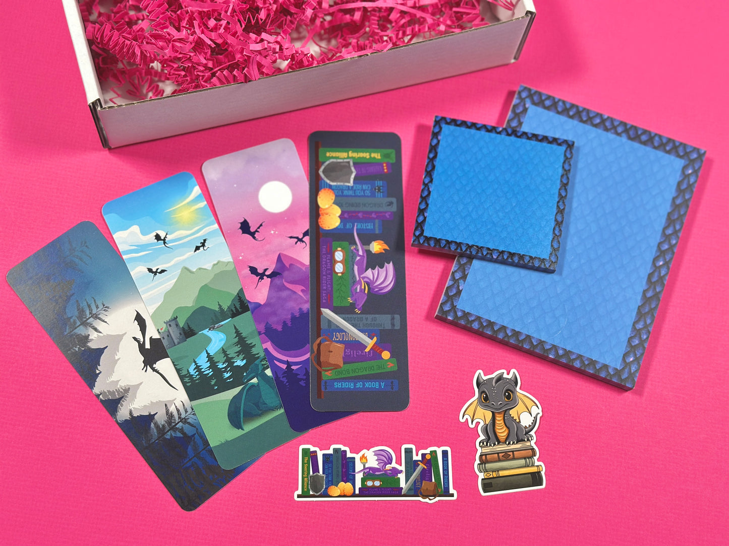 Blue Dragon Stationery Set