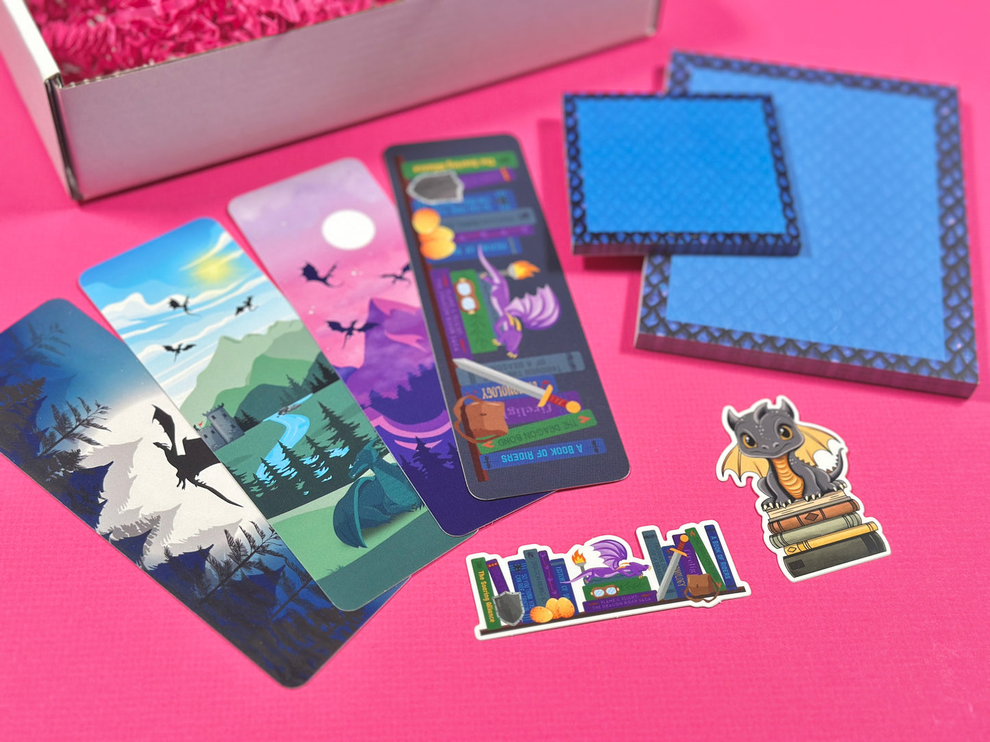 Blue Dragon Stationery Set