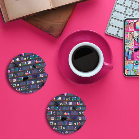 PREORDER: Dark Academia Car Coaster Set