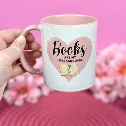Books Are My Love Language Mug