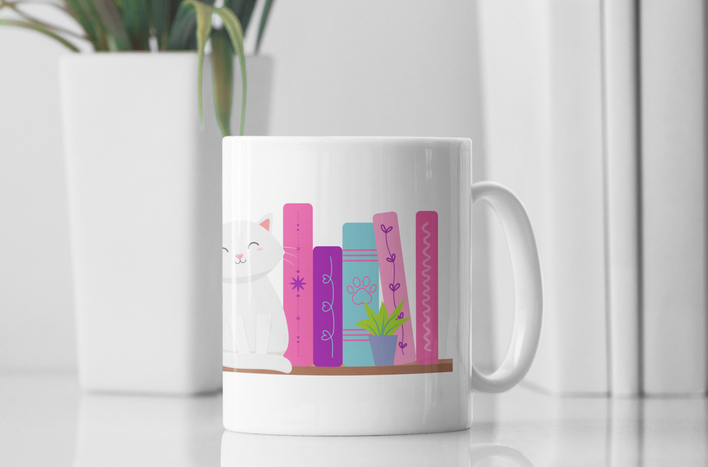 Books & Cats Coffee Mug