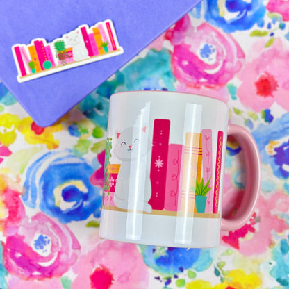 Books & Cats Coffee Mug