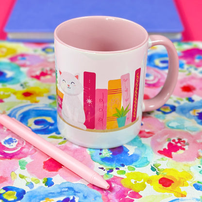 Books & Cats Coffee Mug