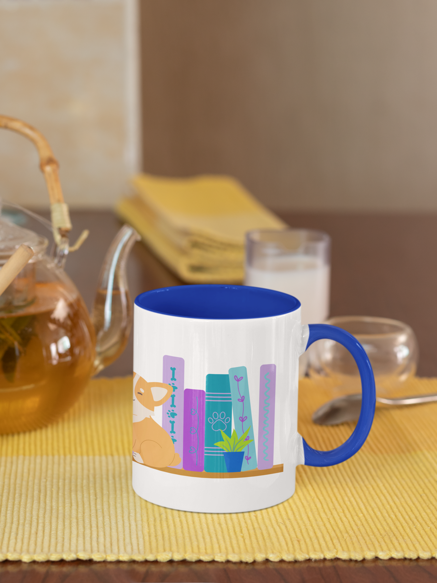 Books & Dogs Coffee Mug