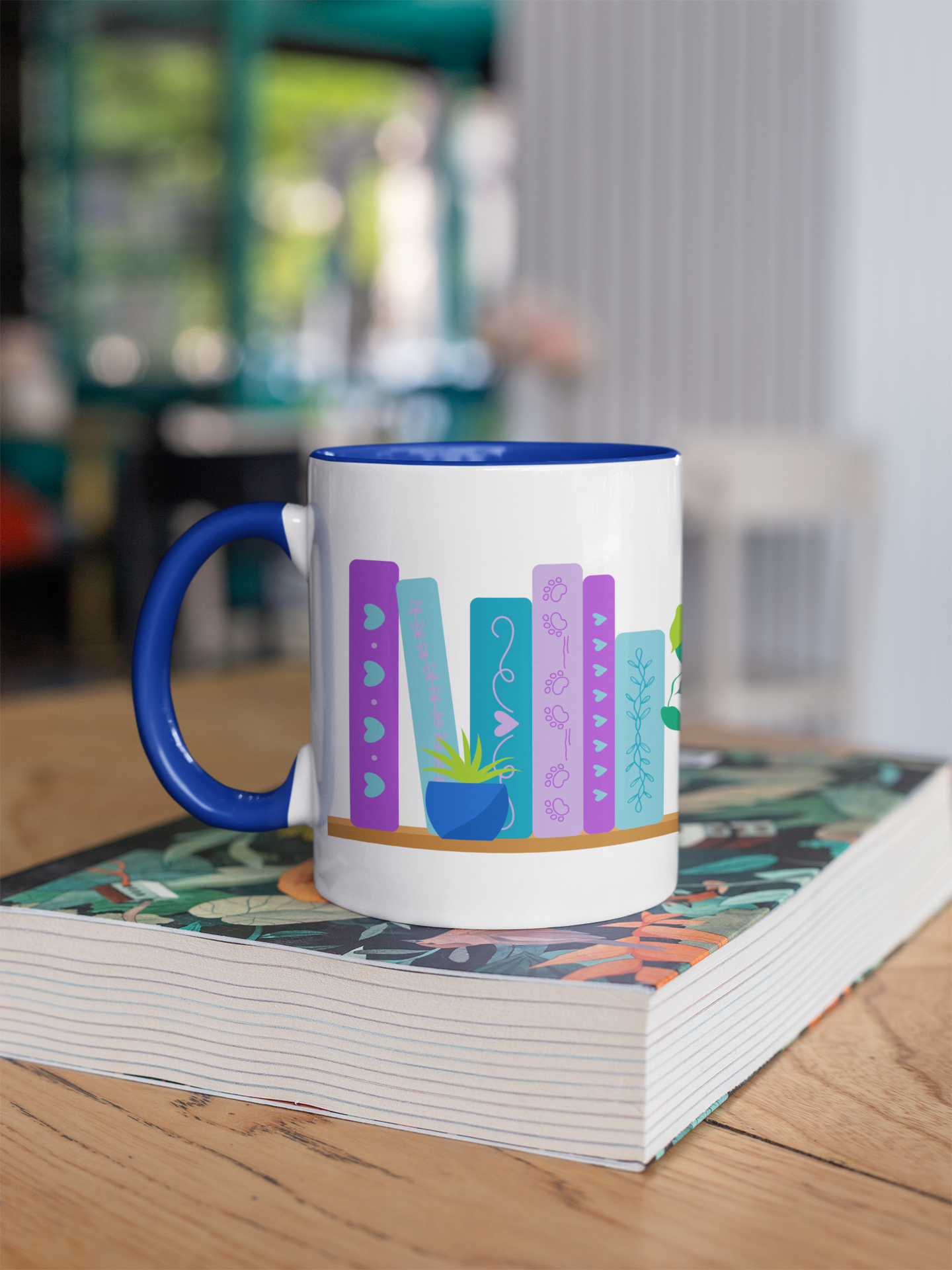 Books & Dogs Coffee Mug
