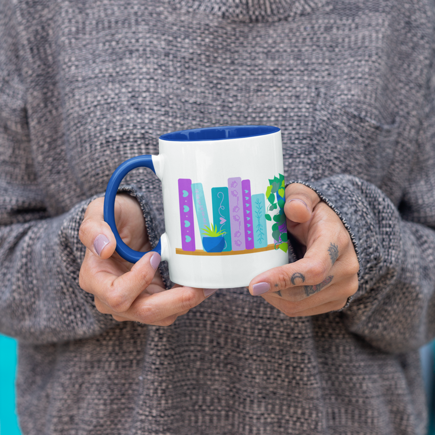 Books & Dogs Coffee Mug