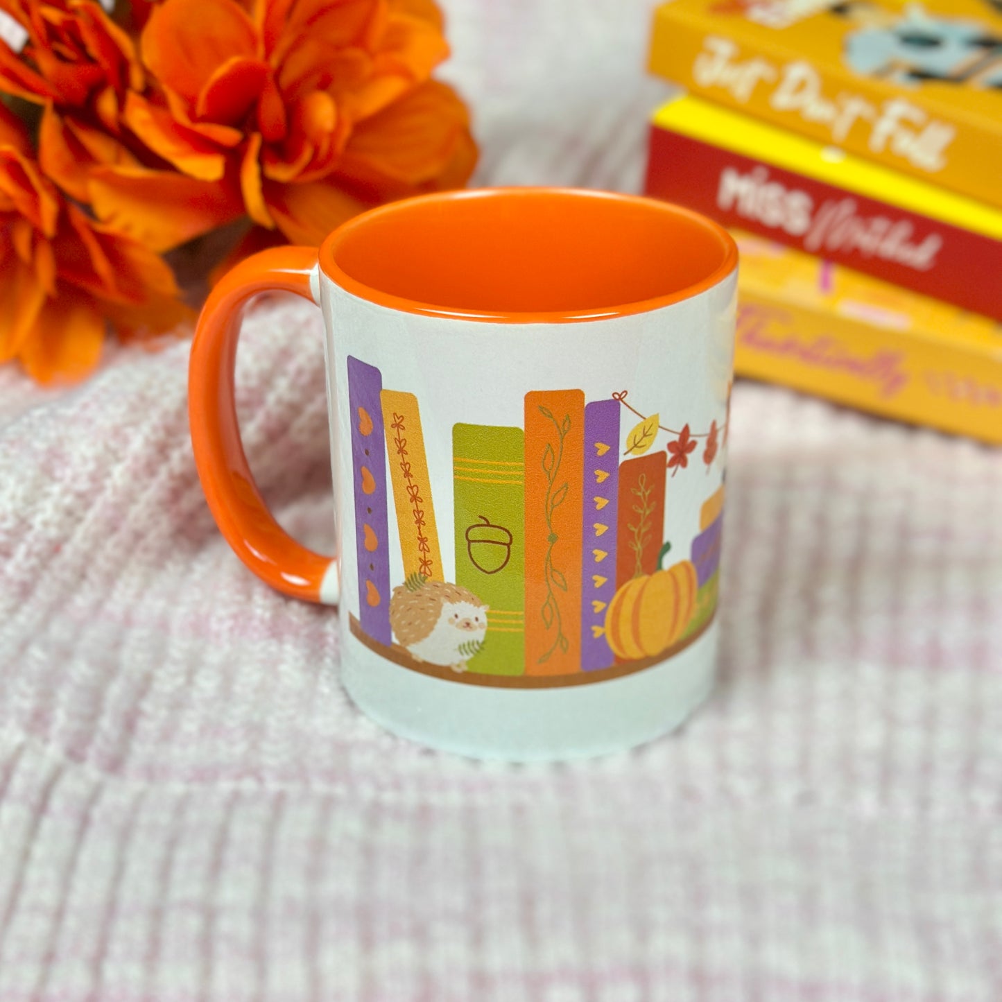 Autumn Bookshelf Coffee Mug