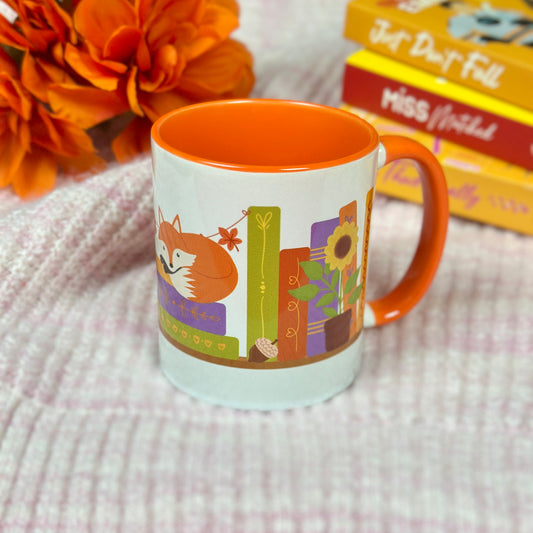 Autumn Bookshelf Coffee Mug