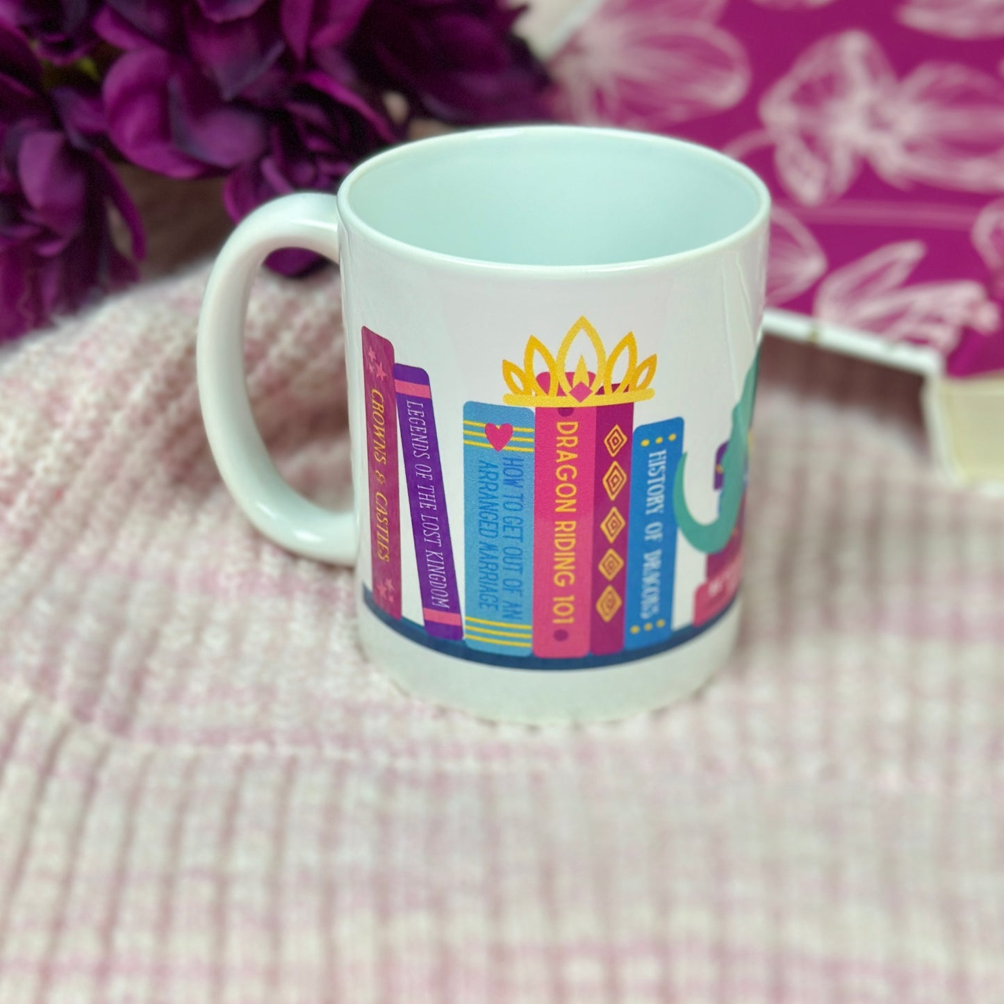 Fantasy Bookshelf Coffee Mug