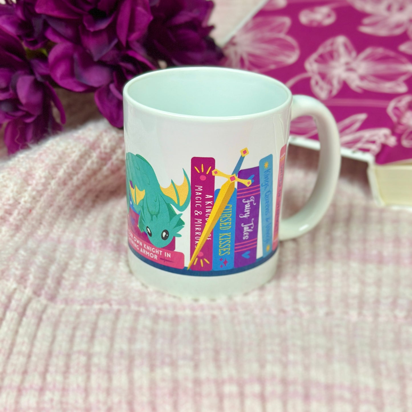 Fantasy Bookshelf Coffee Mug