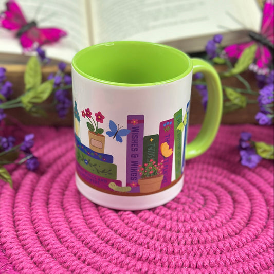 Butterfly Bookshelf Coffee Mug