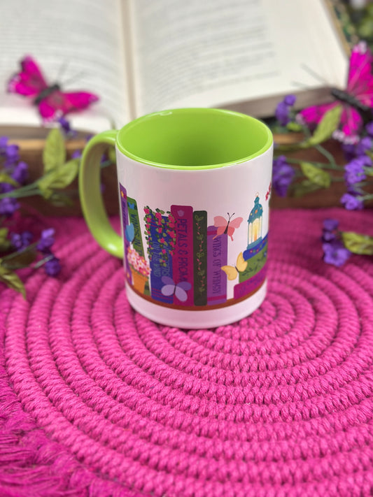 Butterfly Bookshelf Coffee Mug