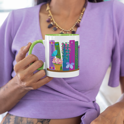 Butterfly Bookshelf Coffee Mug