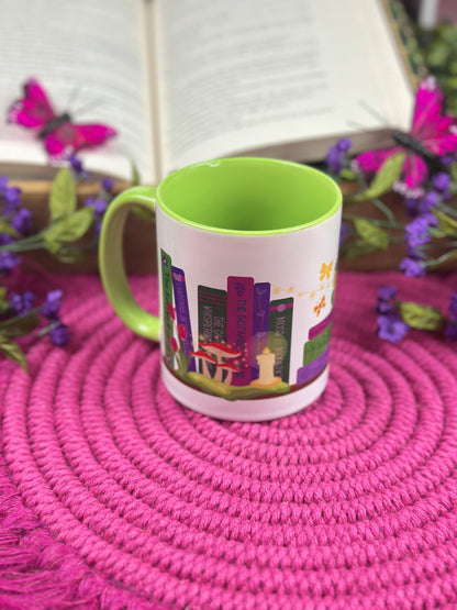Enchanted Garden Bookshelf Coffee Mug