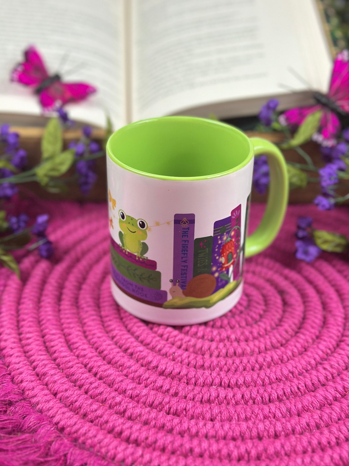 Enchanted Garden Bookshelf Coffee Mug