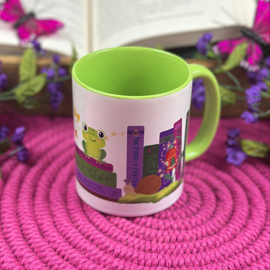 Enchanted Garden Bookshelf Coffee Mug