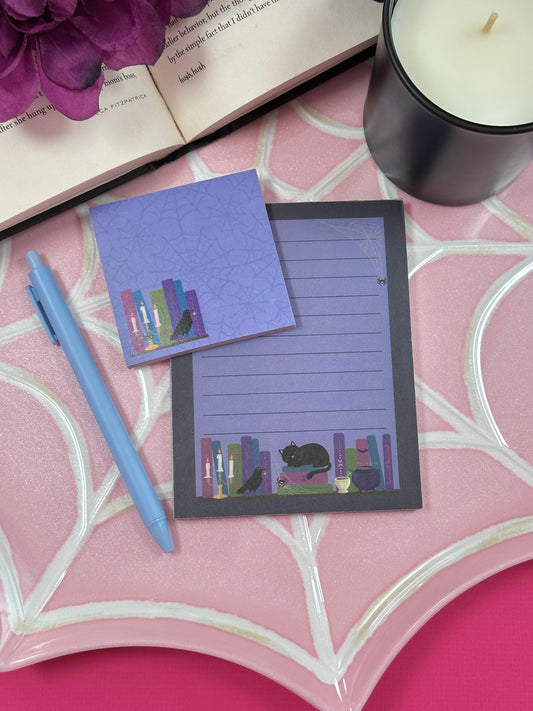 Dark Academia Bookshelf Stationery