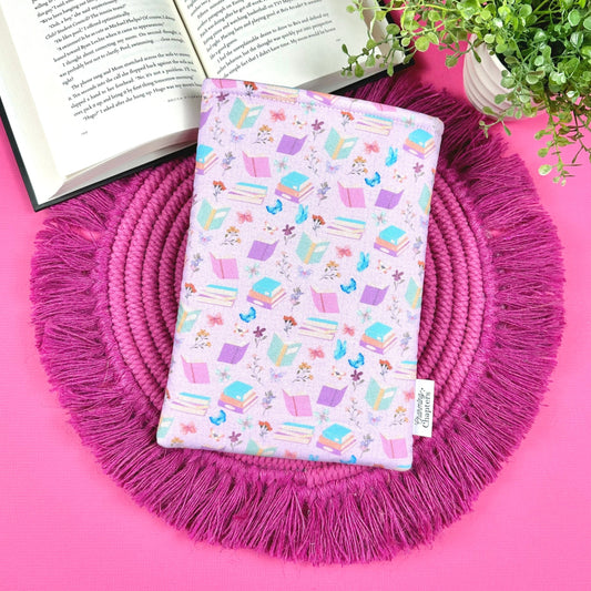 Purple Floral Book Sleeve