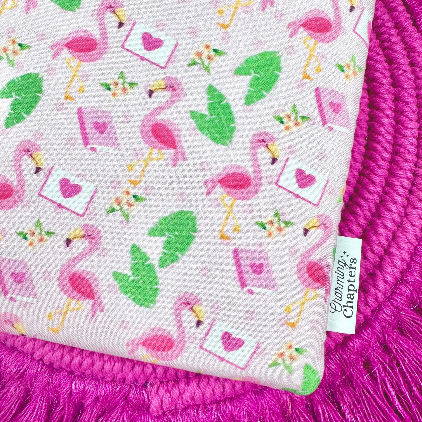 Pink Flamingo Book Sleeve