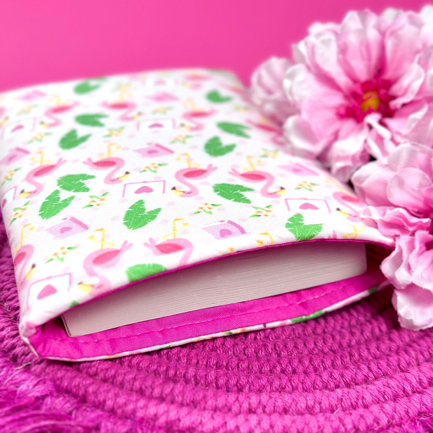 Pink Flamingo Book Sleeve