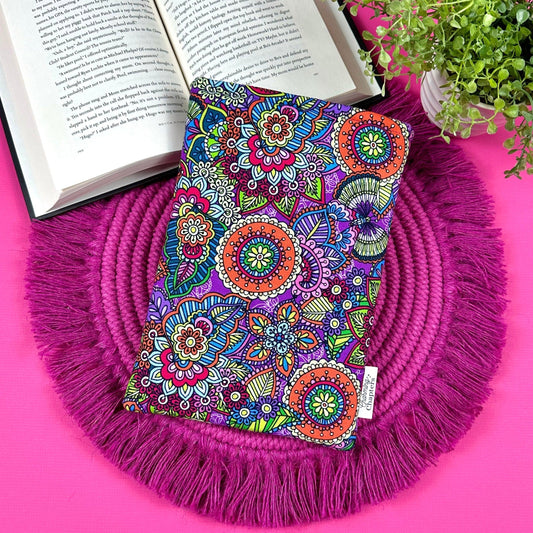 Purple Paisley Book Sleeve