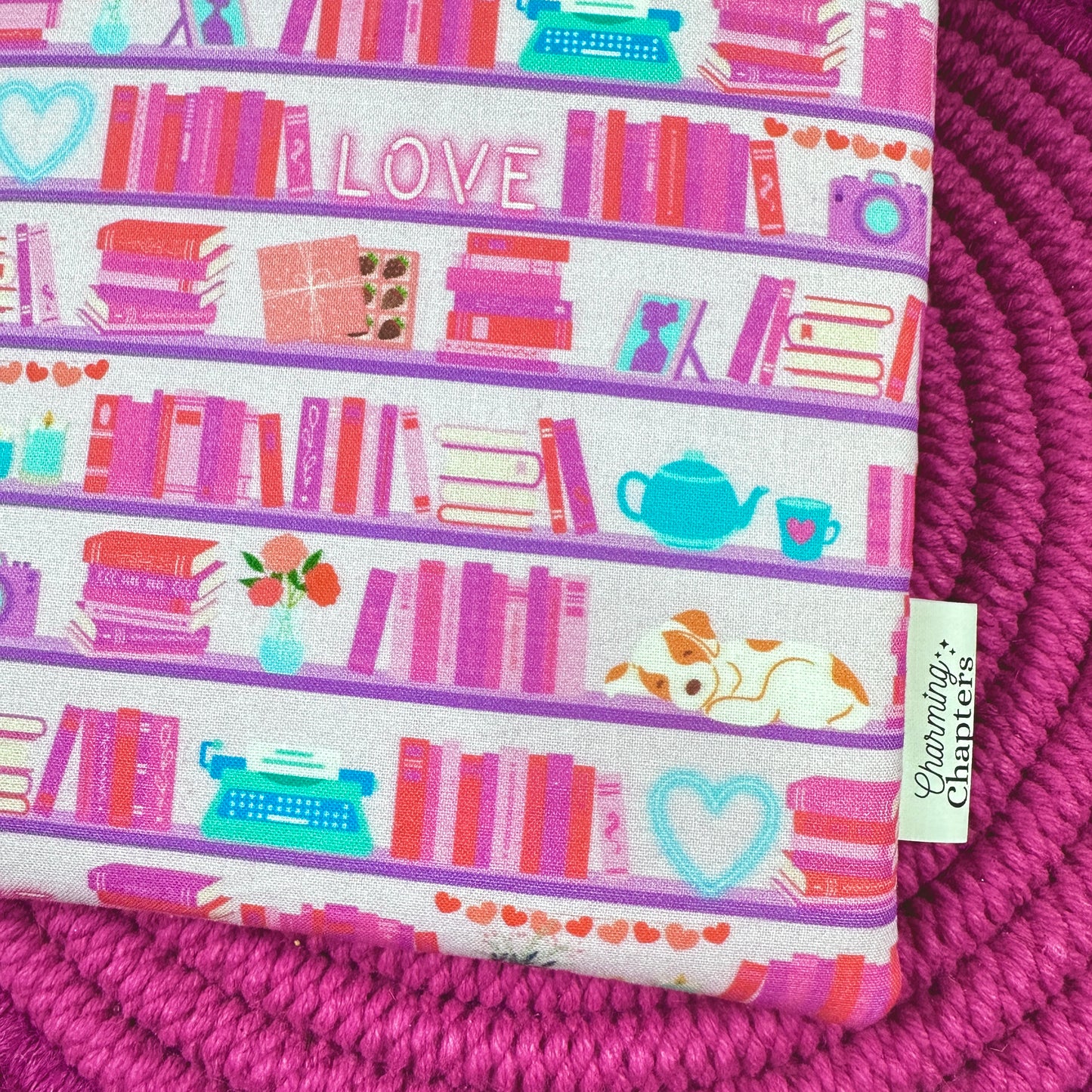 Romance Reader Shelves Book Sleeve