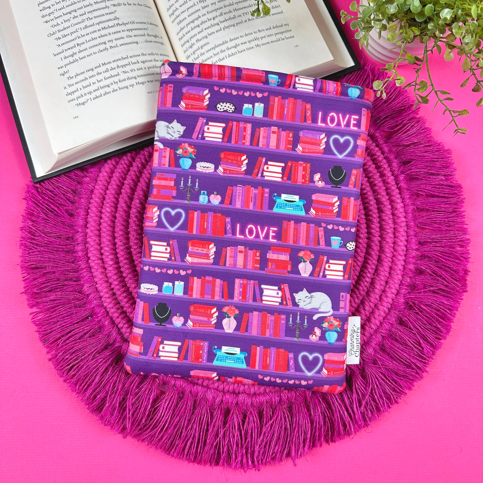 Navy Rosa Book Sleeve, Bookish gifts and accessories