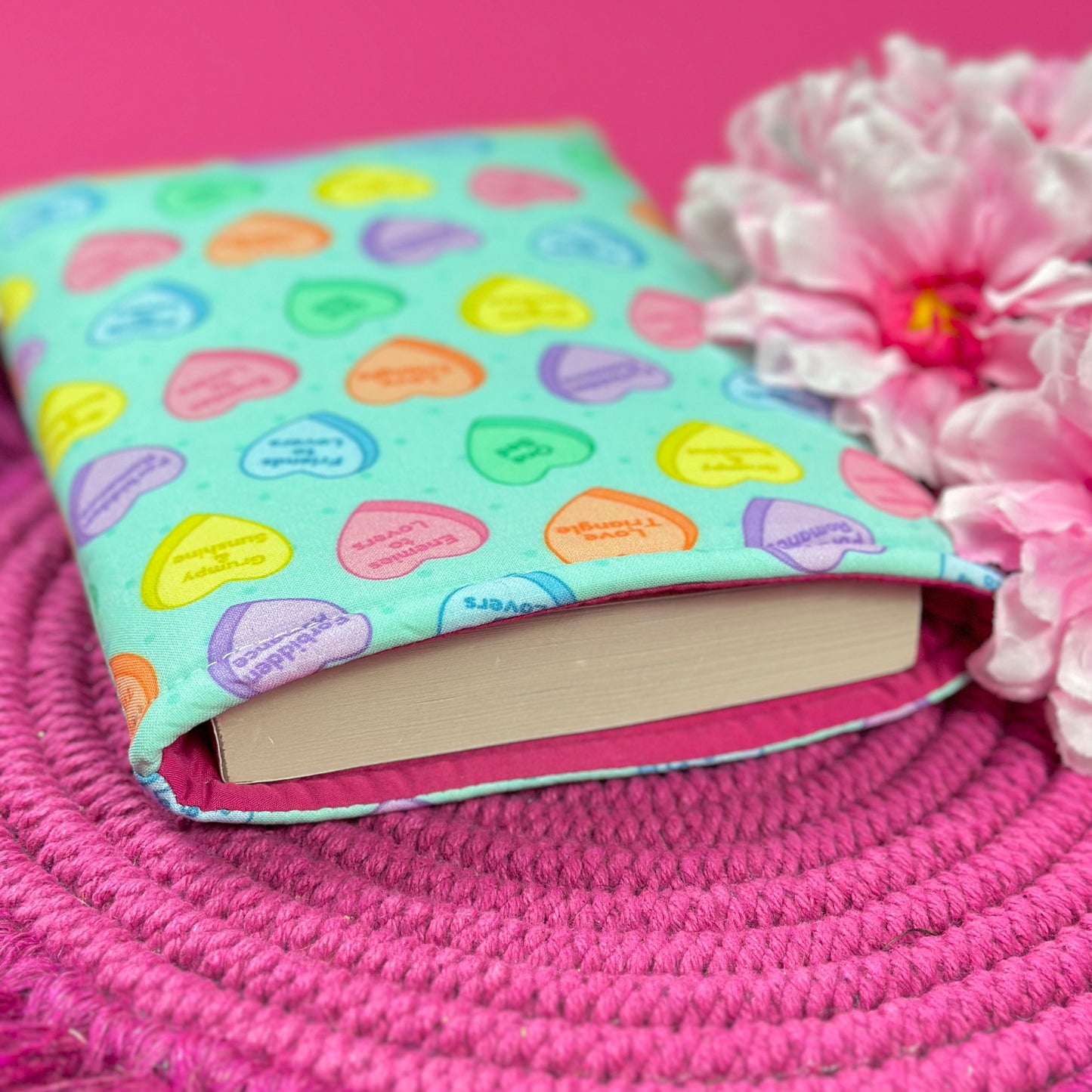 Trope Candy Hearts Book Sleeve