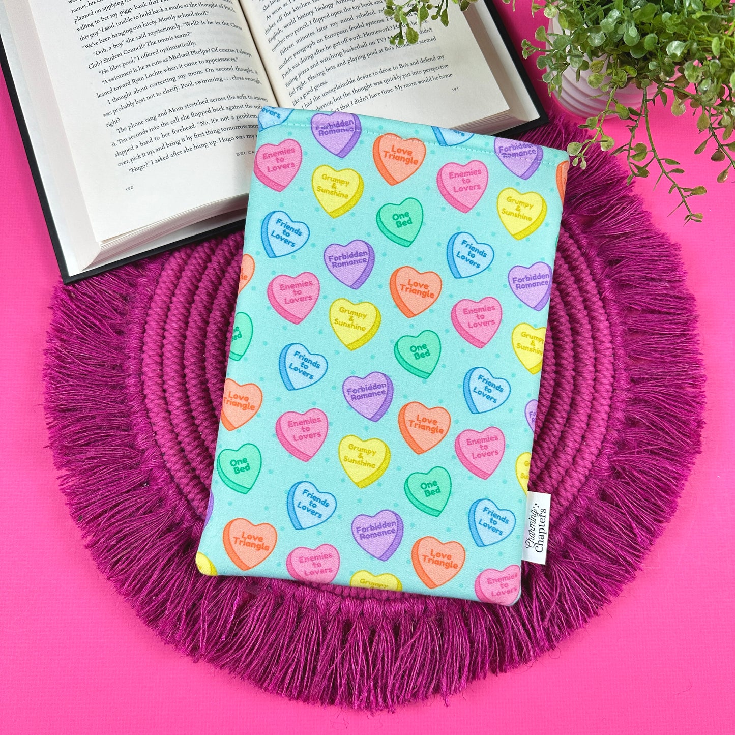 Trope Candy Hearts Book Sleeve