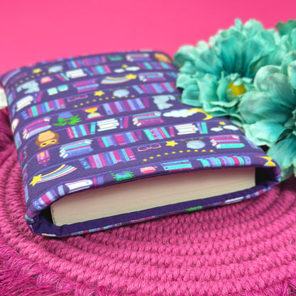 Late Night Reader Shelves Book Sleeve