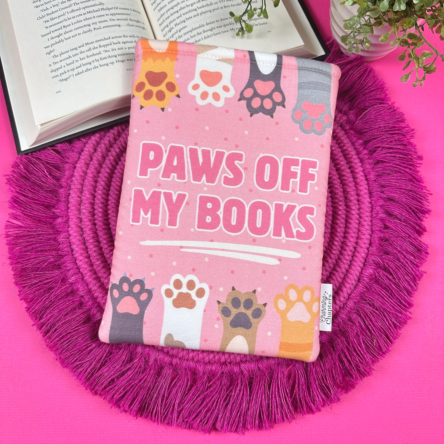 Paws Off My Books Book Sleeve