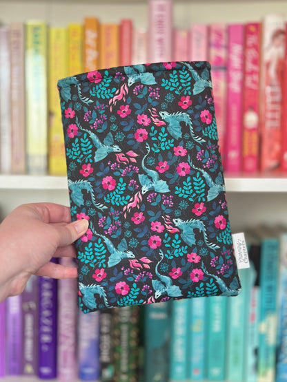 Floral Dragon Book Sleeve