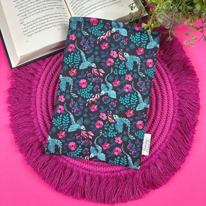 Floral Dragon Book Sleeve