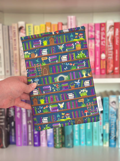 Blue Enchanted Garden Book Sleeve