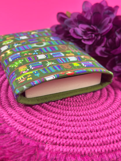 Green Enchanted Garden Book Sleeve